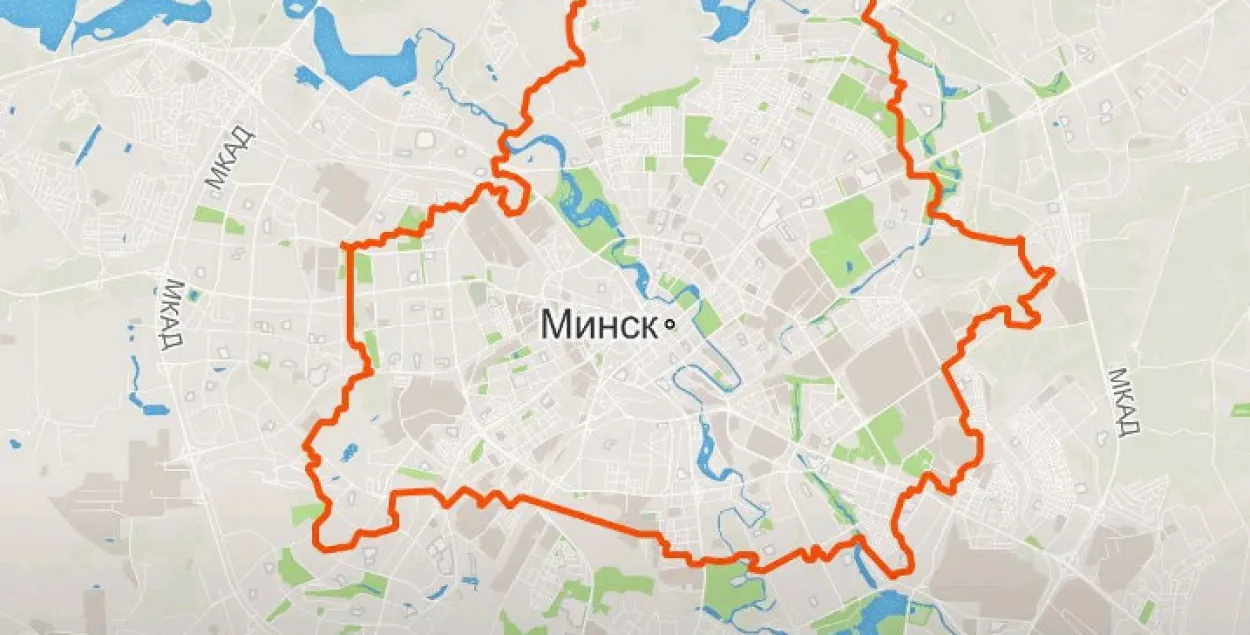 Як мінчанін “намаляваў” роварам карту Беларусі