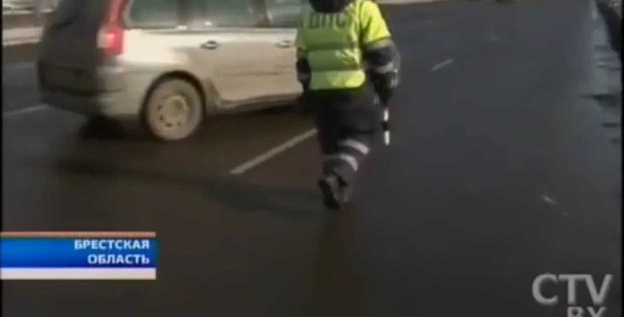 У Брэсце пасажыры ўгналі таксоўку