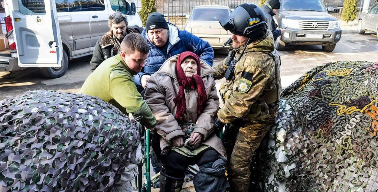 Эвакуацыя з Бахмута / Нацыянальная паліцыя Украіны
