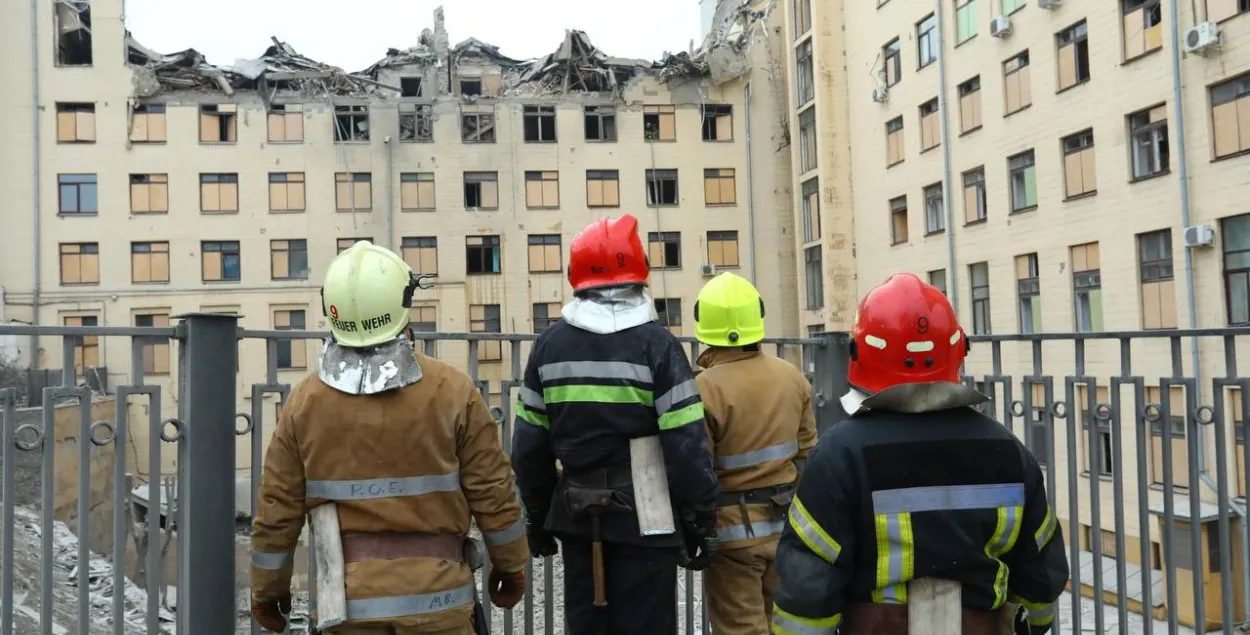 Россияне периодически обстреливают Харьков, последствия ракетного обстрела 6 февраля /&nbsp;@synegubov
