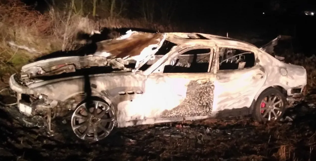 Мінчанін падпаліў свой Maserati дзеля страхоўкі
