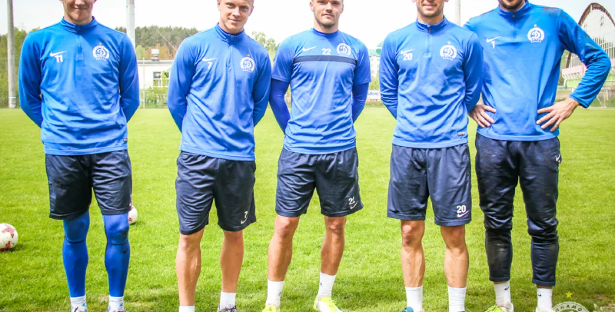 Антон Сорока на снимке крайний слева. Фото: dinamo-minsk.by​