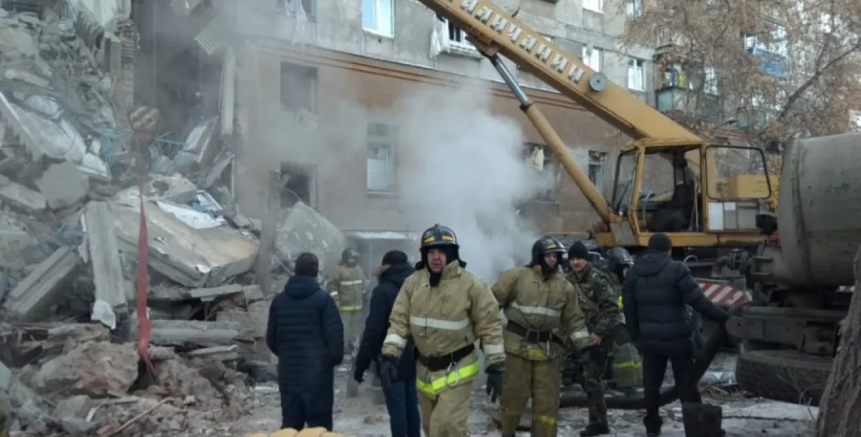 Выбух газу ў жылым доме ў расійскім Магнітагорску 