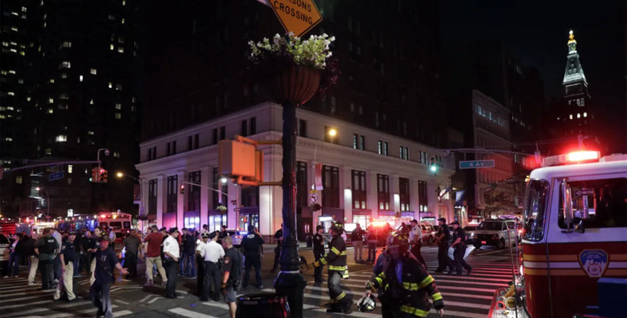 У Нью-Йорку прагрымеў выбух — пацярпелі сама меней 29 чалавек