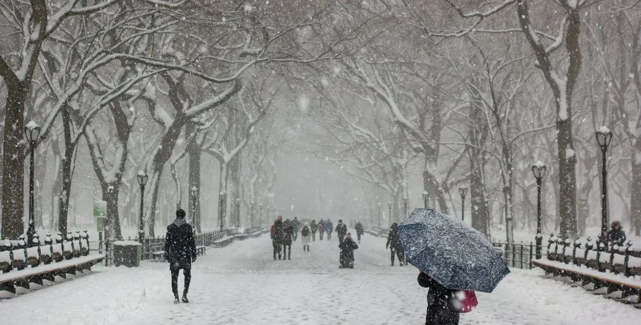 У чацвер у Беларусі прагназуецца мокры снег і слабая завея
