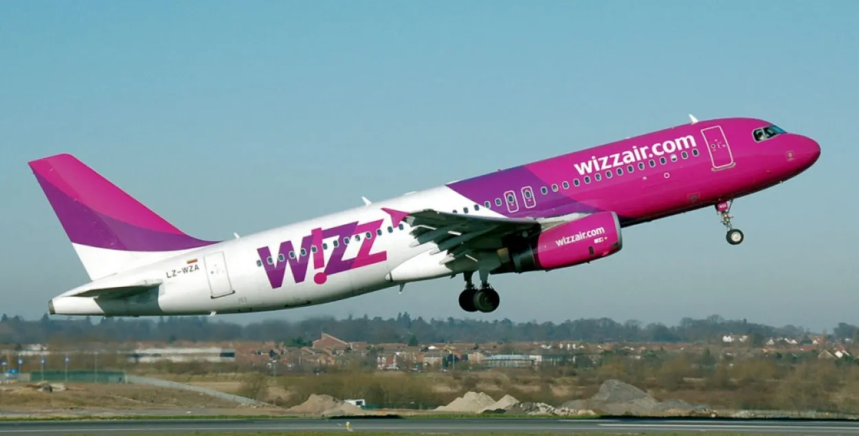Самолёт WizzAir — такие будут летать в Беларусь