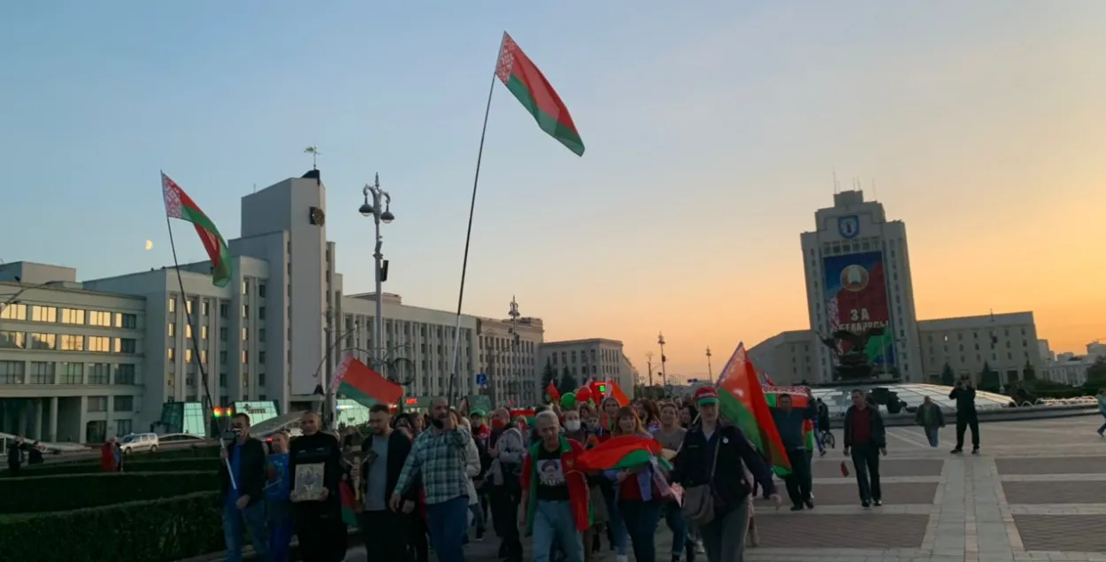 Участники провластного митинга в Минске / Из архива Еврорадио