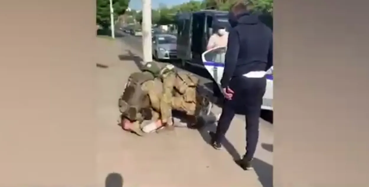 Во время задержания / Скриншот с видео МВД​