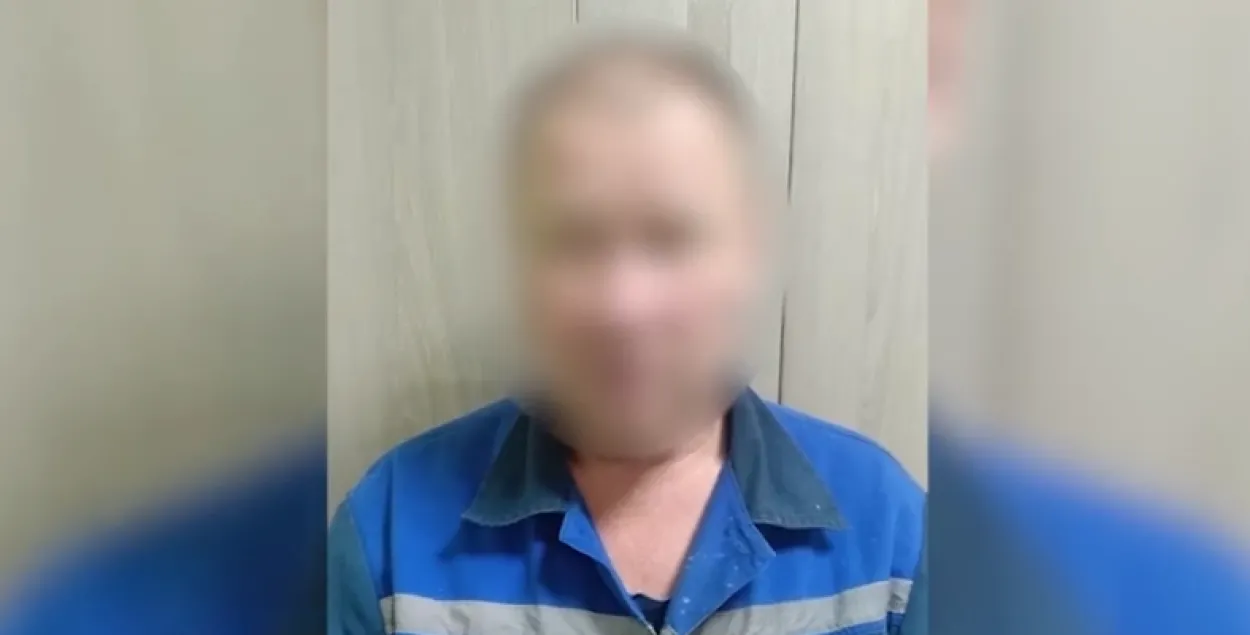 Задержанный слесарь / Скриншот с видео МВД
