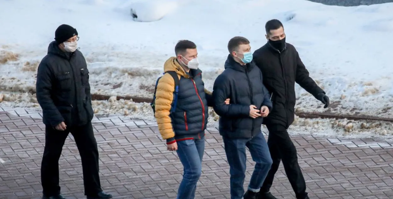 Затрыманне ў Мінску ў сярэдзіне студзеня / svaboda.org
