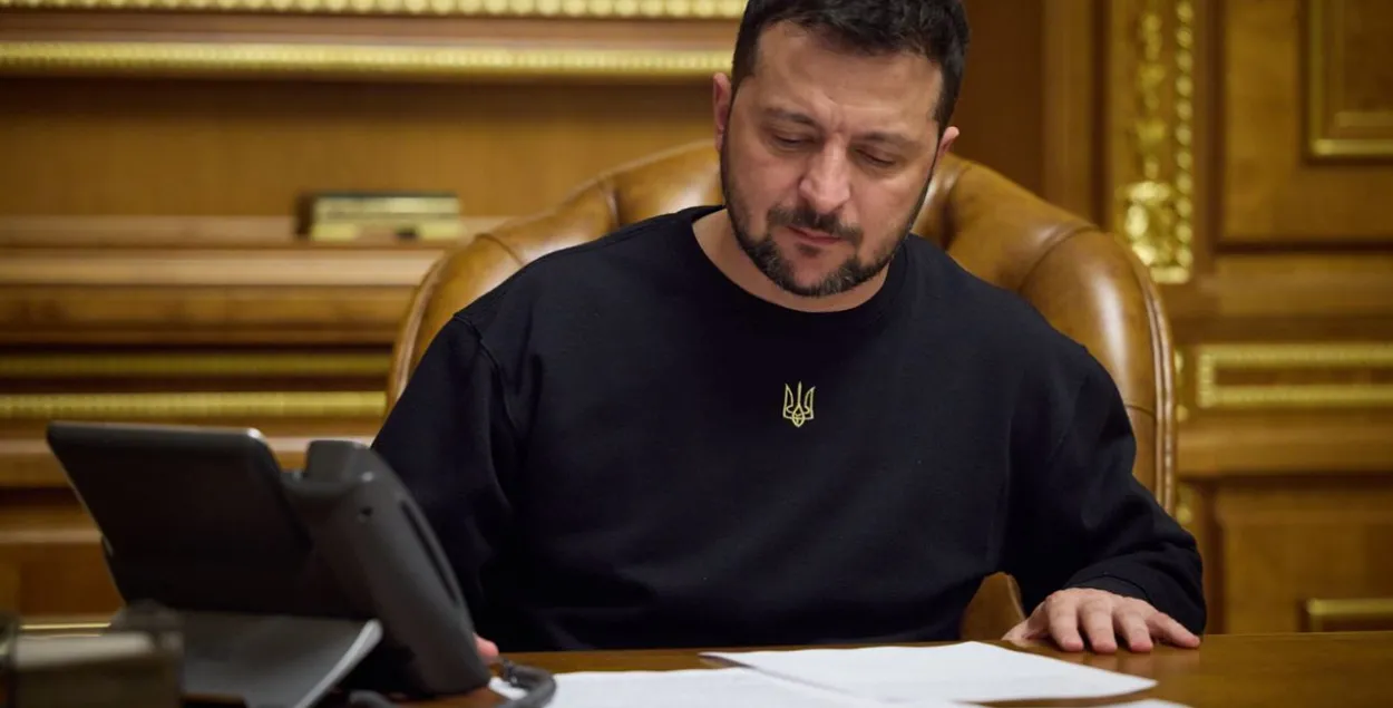 Уладзімір Зяленскі хацеў звярнуцца да аўдыторыі конкурсу па відэасувязі / @V_Zelenskiy_official