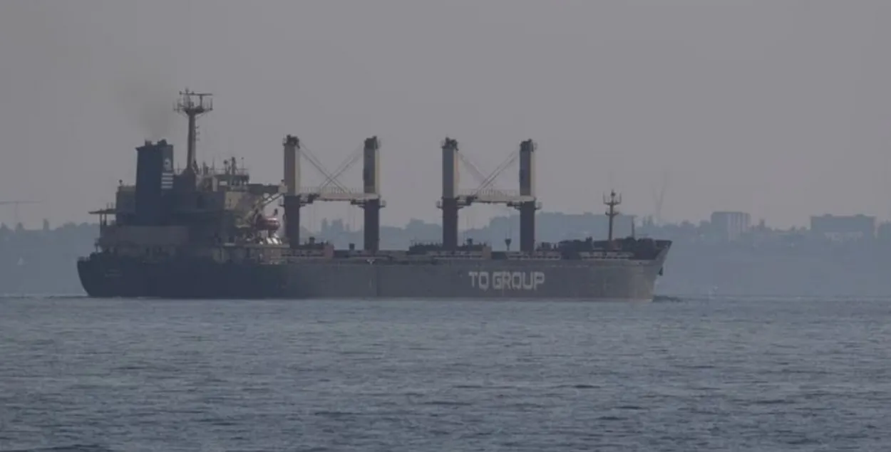 Сухагруз TQ Samsun пад турэцкім сцягам выйшаў учора з Адэскага марскога порта / Reuters