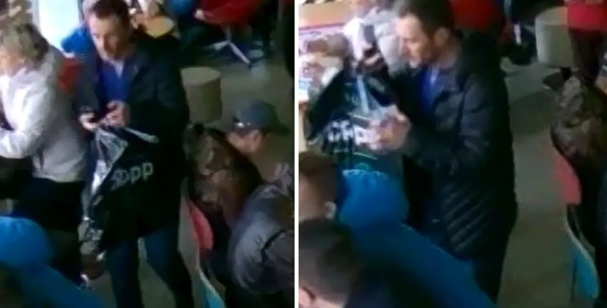 Кадры из видео ГУВД Мингорисполкома