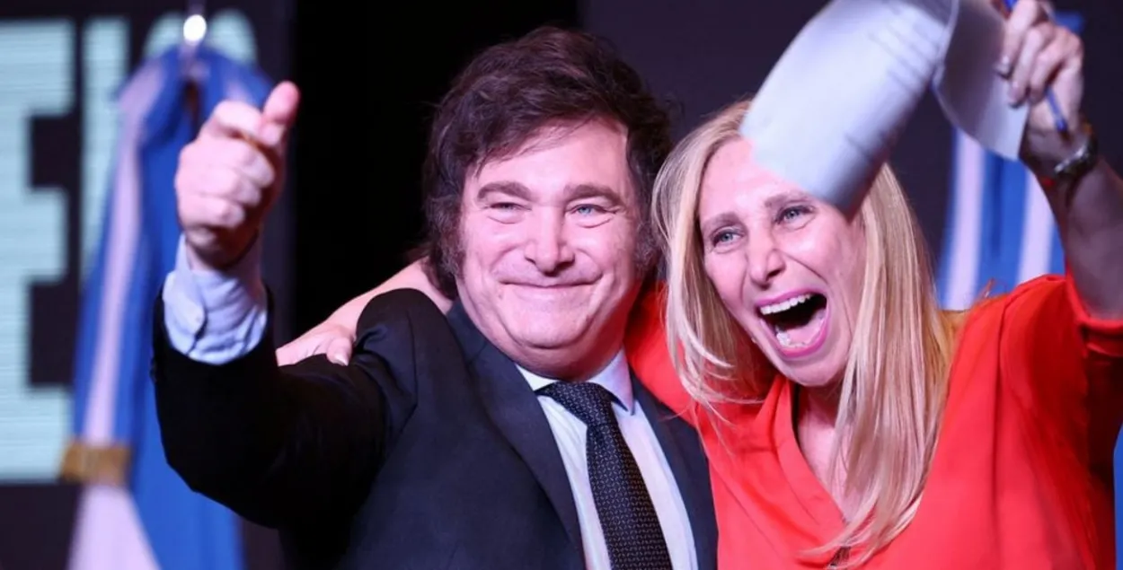 Хавьер Милей и его сестра Карина