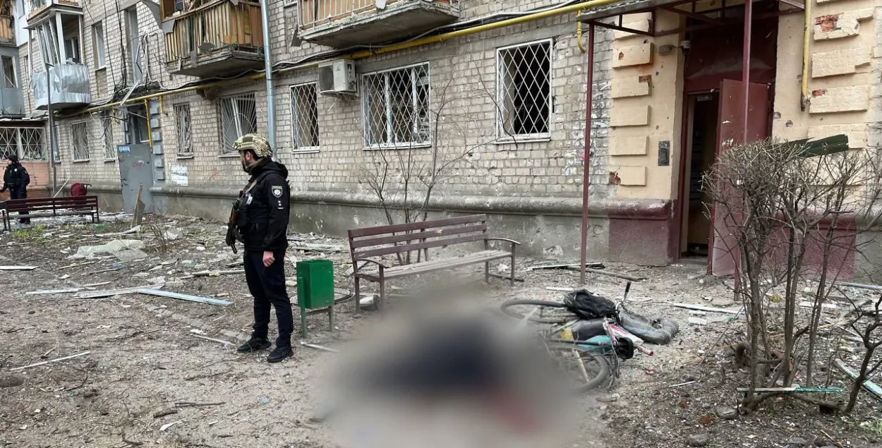 Наступствы бамбавання Харкава