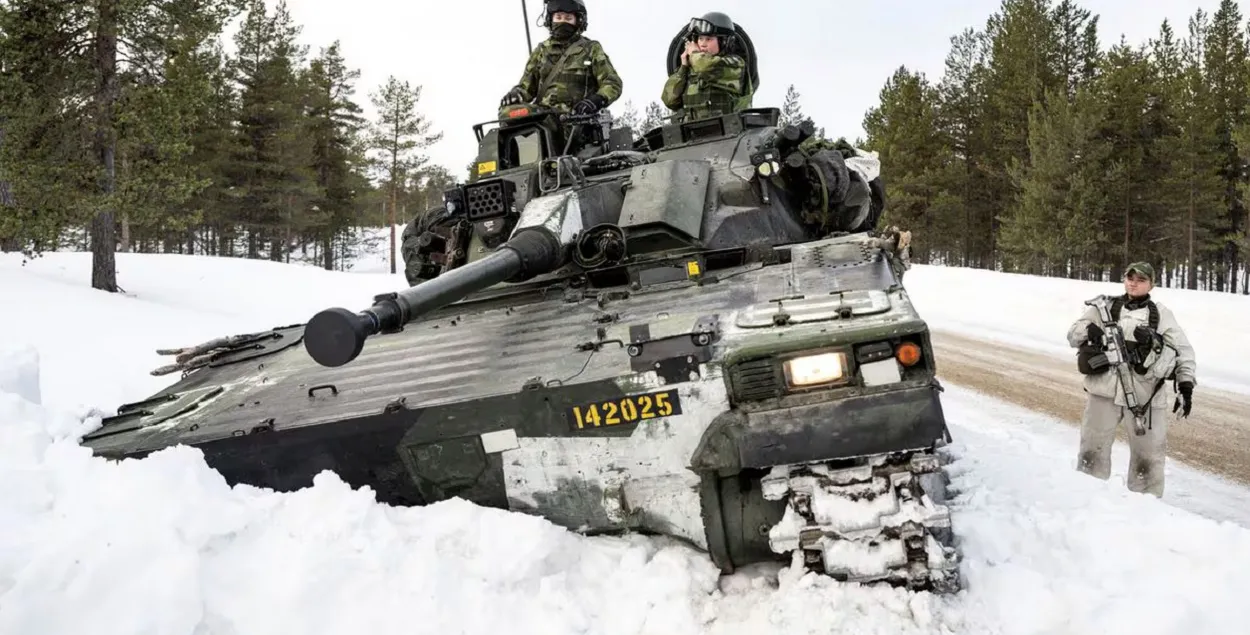 Вайскоўцы арміі Швецыі на вучэннях NATO