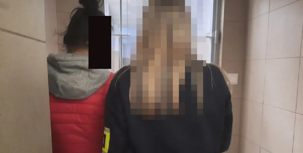 Задержанная в полиции