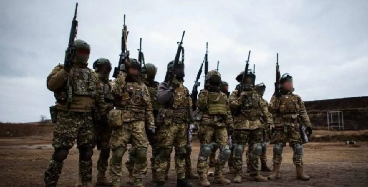 Бойцы отряда "Атом" в Украине, весна 2023-го