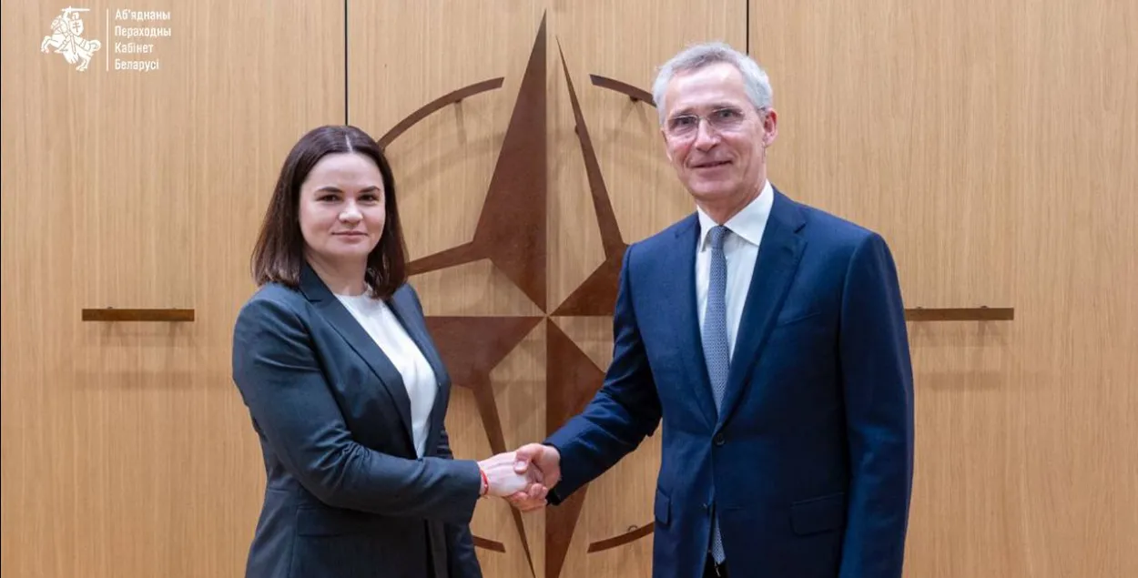 Светлана Тихановская провела встречу с руководством NATO