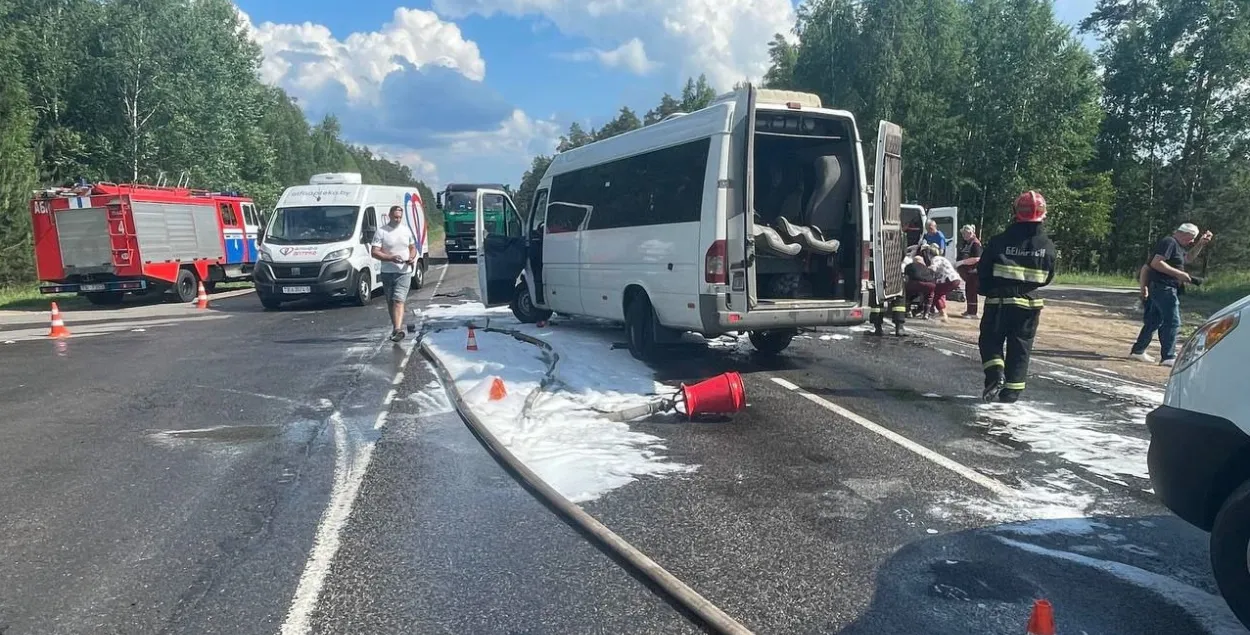 На месте ДТП