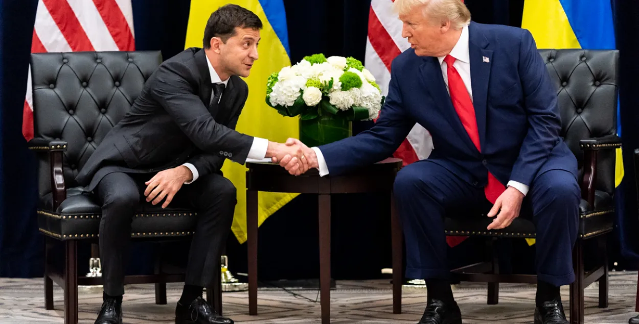 Сустрэча Дональда Трампа Уладзіміра Зяленскага