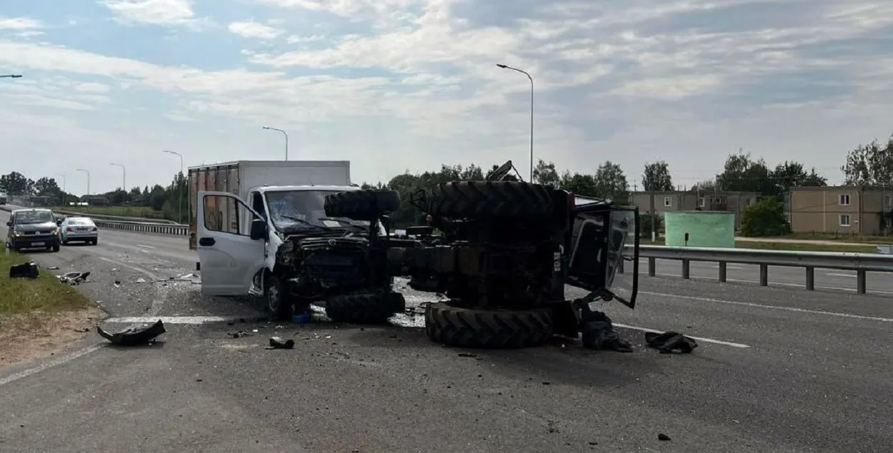 Трактарыст атрымаў траўмы