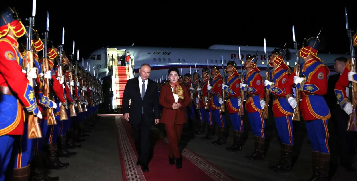 Уладзімір Пуцін прыляцеў у Манголію