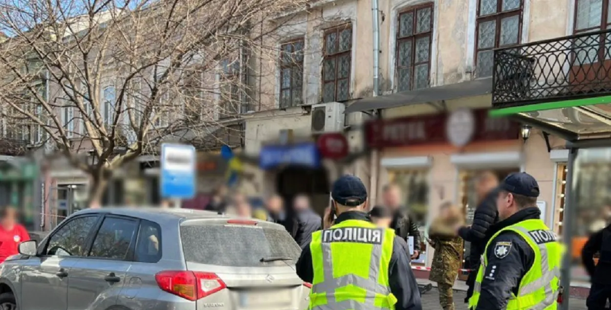 На месте стрельбы в Одессе
