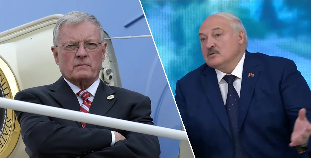Кит Келлог и Александр Лукашенко (справа)