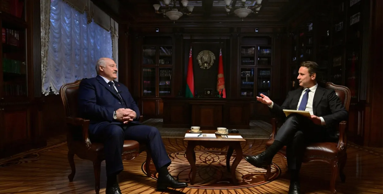 Аляксандр Лукашэнка і Сайман Шустэр
