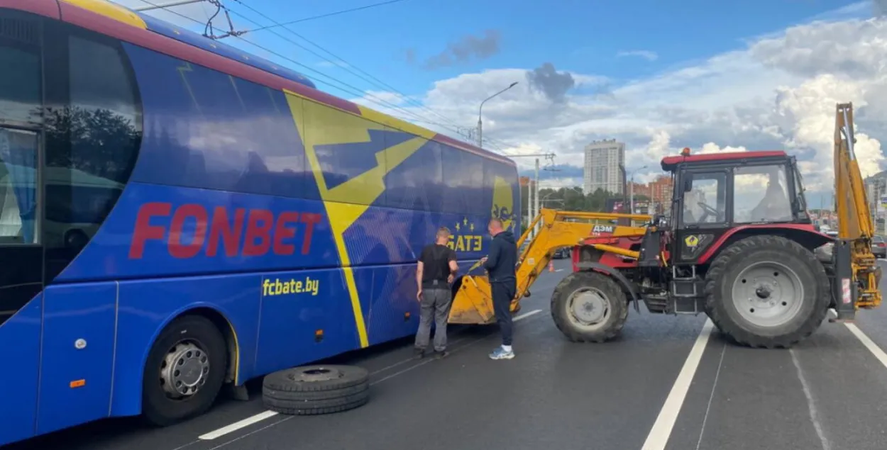 Аварыя з аўтобусам БАТЭ
