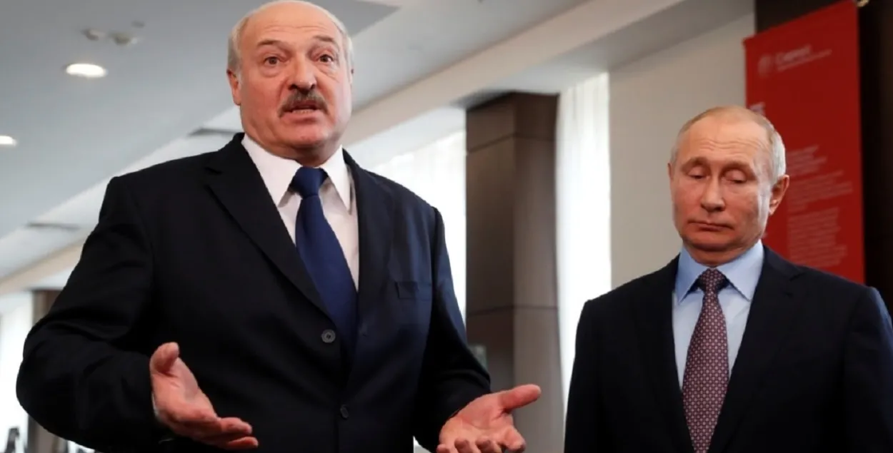Аляксандр Лукашэнка і Уладзімір Пуцін