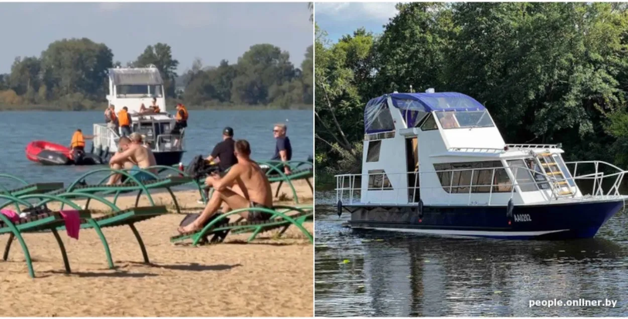Яхта на Мінскім моры
