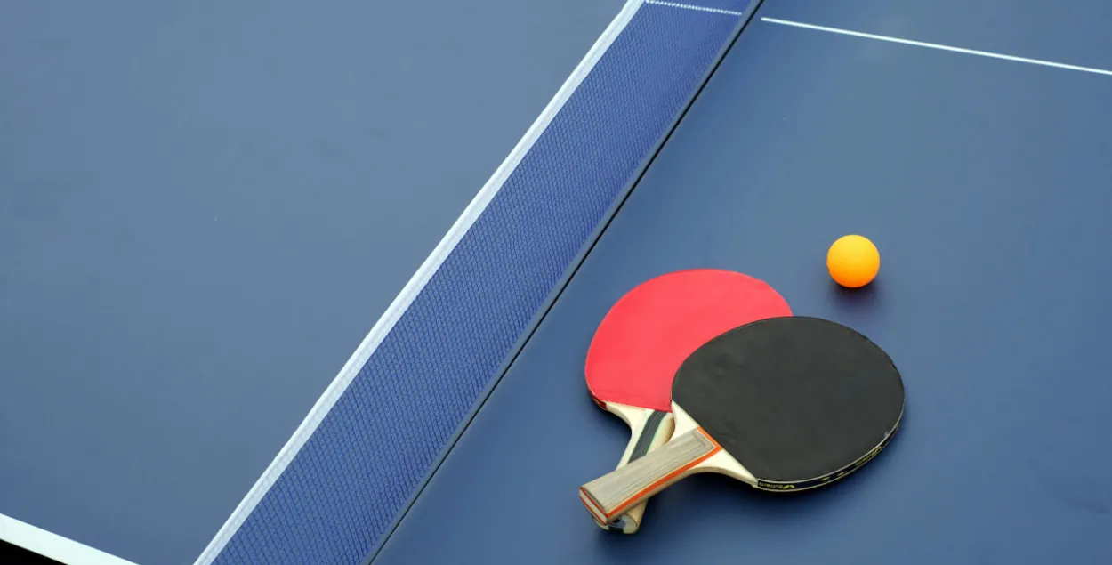 Настольны тэніс, фота ілюстрацыйнае

