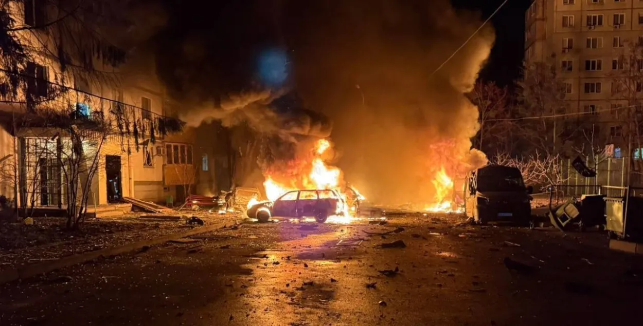 Последствия атаки в Харькове
