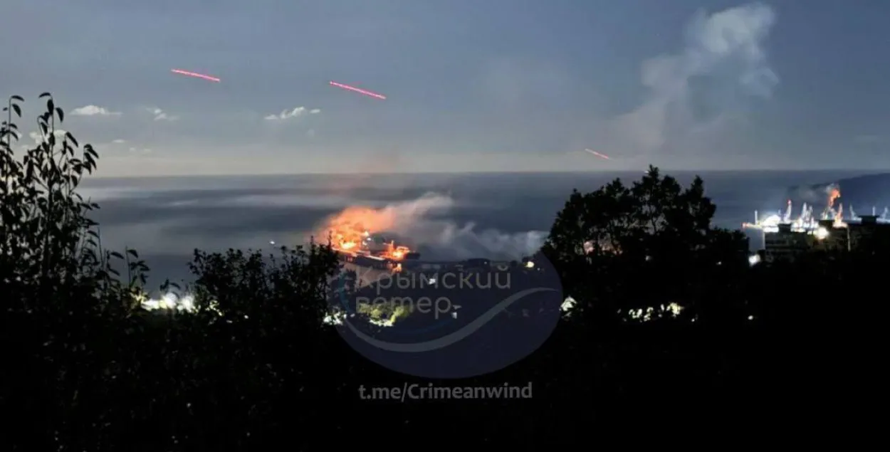 Удар па расійскім порце
