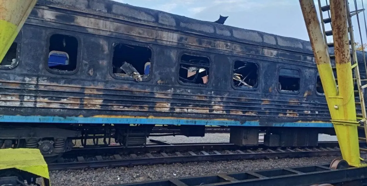 Пашкоджаная чыгунка
