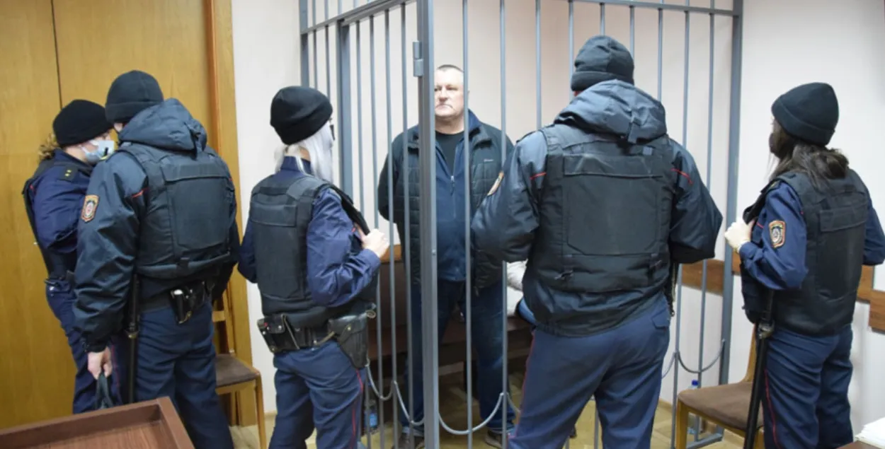 Леанід Судаленка на судзе
