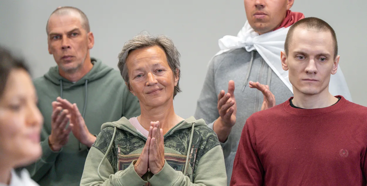 Пресс-конференция с освобождёнными политзаключёнными, Литва, сентябрь 2025 года
