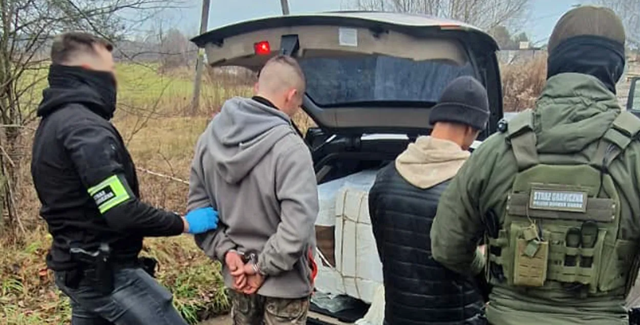 Польские пограничники задержали контрабандистов
