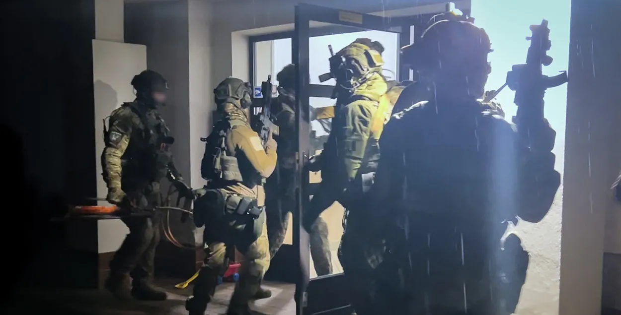 Затрыманне махляроў у Польшчы
