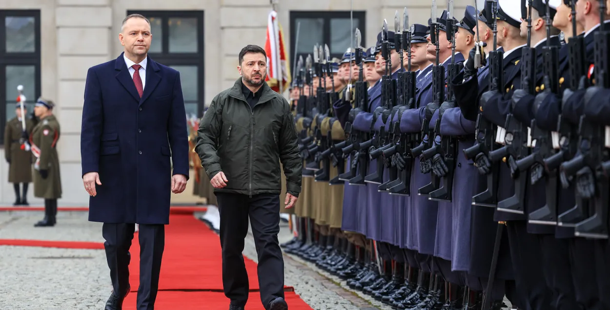 Кароль Навроцкий и Владимир Зеленский
