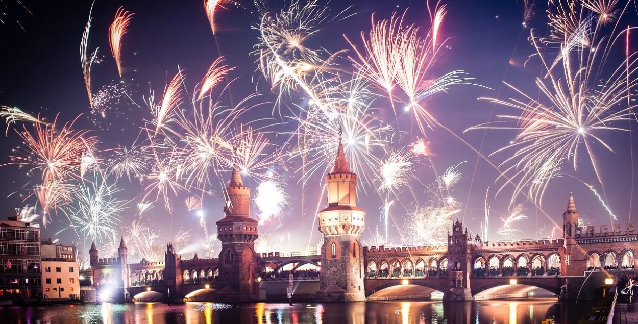 Новогодний фейерверк в Берлине
