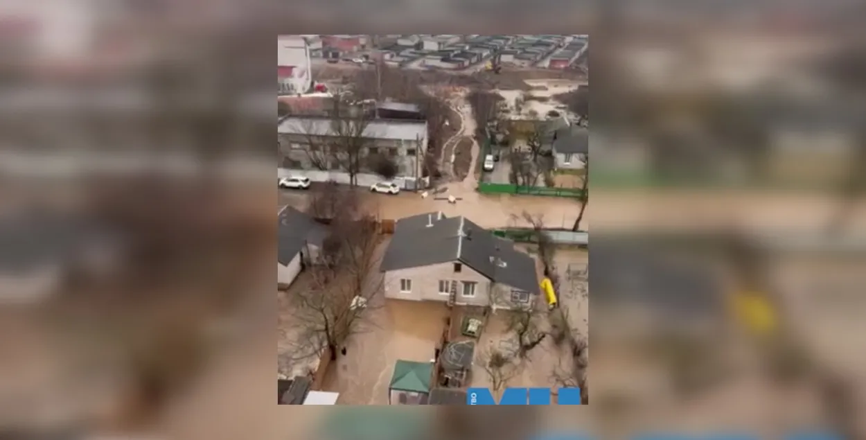 Аварыя водаправода ў Мінску
