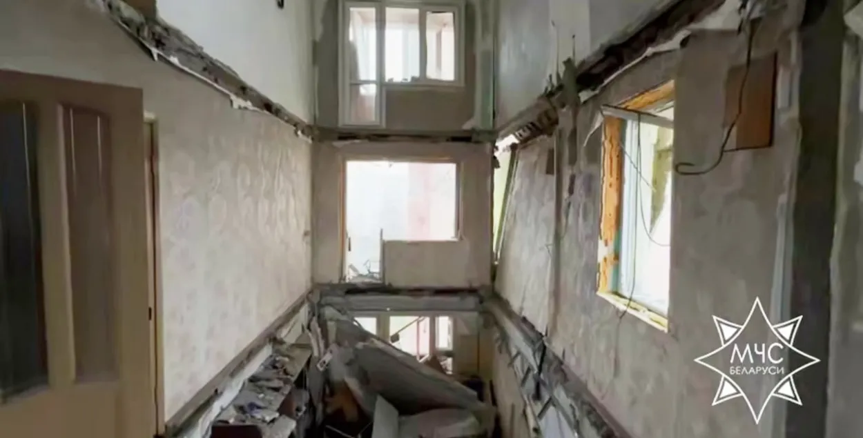 Выбух у гомельскім шматпавярховіку
