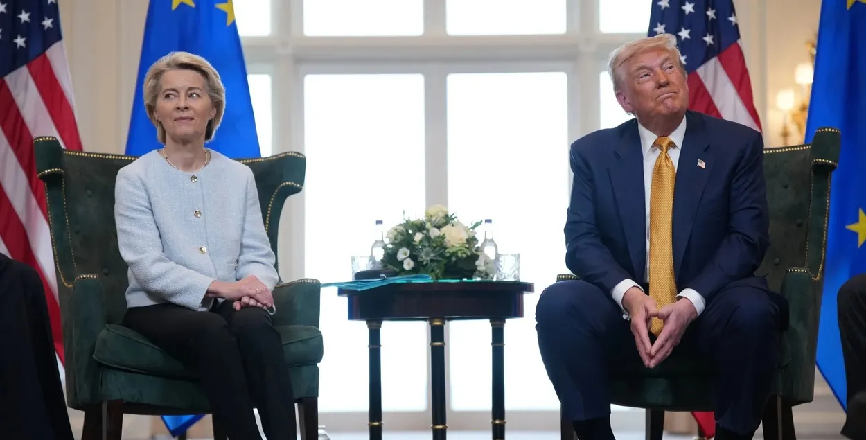 Урсула фон дэр Ляйен і Дональд Трамп
