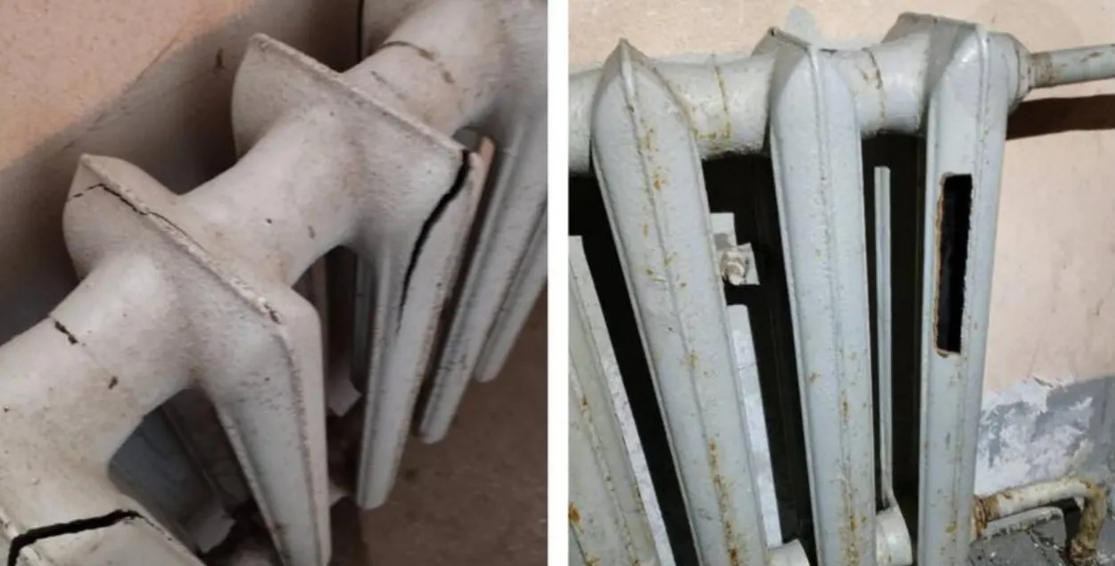 У доме ў Сухараве лопнулі батарэі ў пад'ездзе
