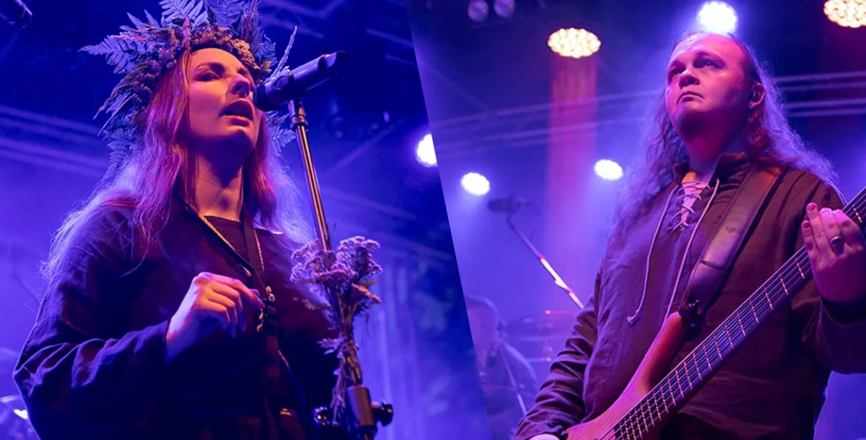 Кацярына Манкевіч і Яўген Чаркасаў 
