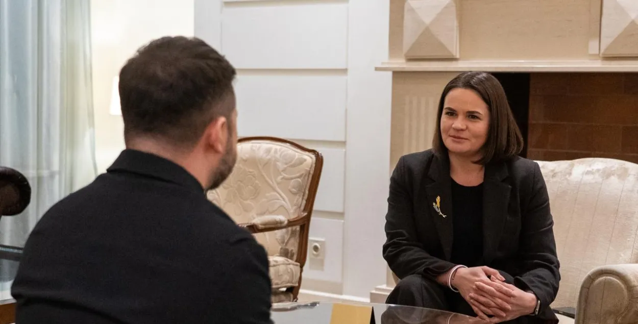 Владимир Зеленский и Светлана Тихановская
