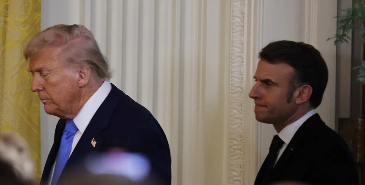 Дональд Трам і Эманюэль Макрон
